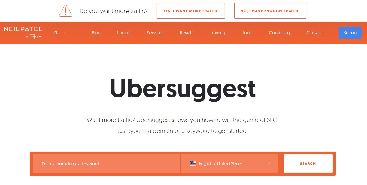 Ubersuggest